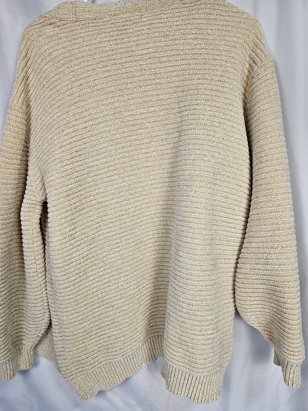 Cozy Cream Open-Front Ribbed Cardigan - Picture 2 of 4